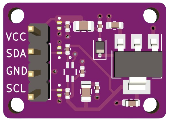 Capteur de Luminosité Améthyste PCB